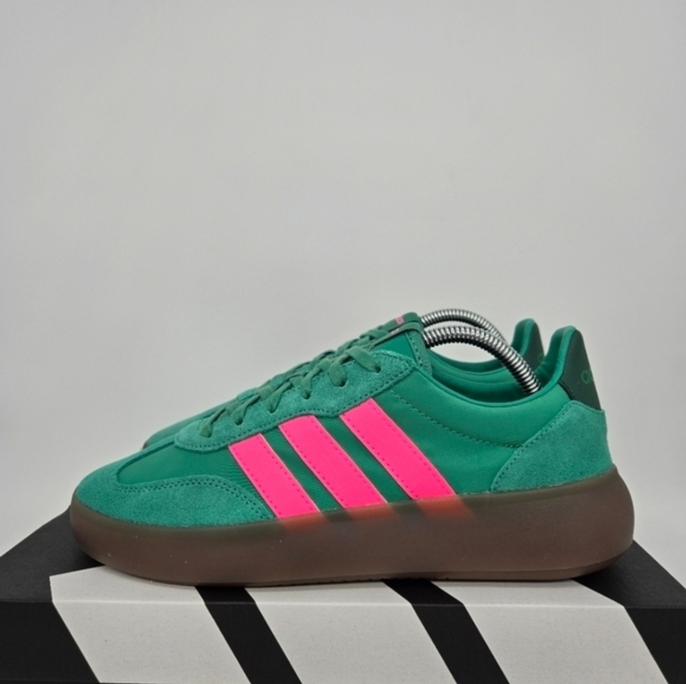 New adidas Barreda Decode 'Semi Court Green Lucid Pink' Women's Shoes Size 9.5